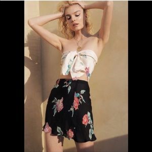 SOLD OUT Cold stone fox 100% silk slater bandeau Top